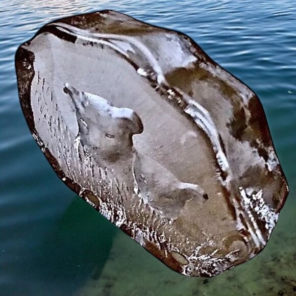 Kosta Boda Sweden Iceberg.Mats Johasson Artist Glass Sculpture Figurine Cougar - Picture 5 of 10